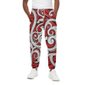Maori Kowhaiwhai Tribal Polynesian Print Cotton Sweatpants