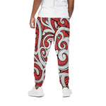 Maori Kowhaiwhai Tribal Polynesian Print Cotton Pants