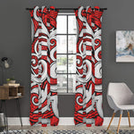 Maori Kowhaiwhai Tribal Polynesian Print Curtain