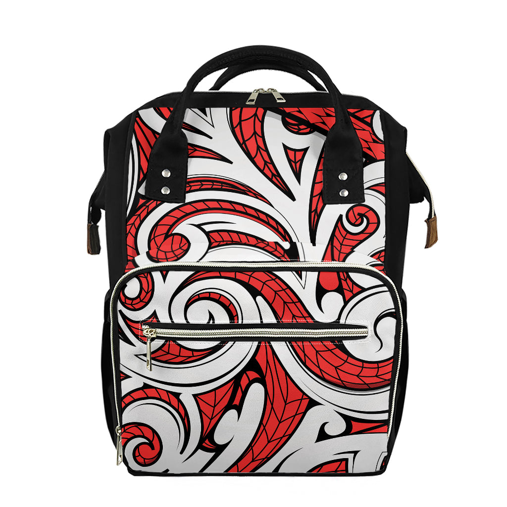 Maori Kowhaiwhai Tribal Polynesian Print Diaper Bag