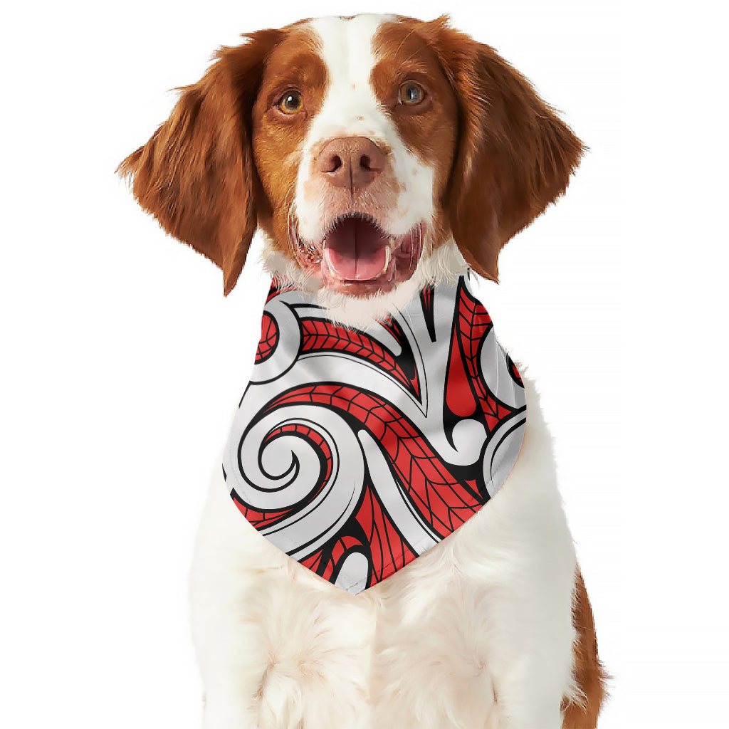 Maori Kowhaiwhai Tribal Polynesian Print Dog Bandana