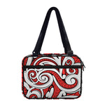 Maori Kowhaiwhai Tribal Polynesian Print Double Strap Bible Bag