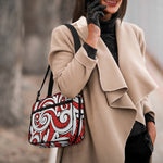 Maori Kowhaiwhai Tribal Polynesian Print Double Strap Bible Bag