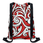 Maori Kowhaiwhai Tribal Polynesian Print Drawstring Backpack