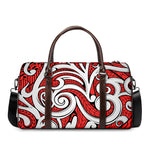 Maori Kowhaiwhai Tribal Polynesian Print Duffle Bag