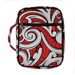 Maori Kowhaiwhai Tribal Polynesian Print Front Pocket Bible Bag