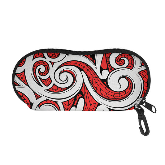 Maori Kowhaiwhai Tribal Polynesian Print Glasses Case