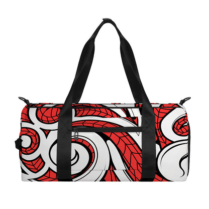 Maori Kowhaiwhai Tribal Polynesian Print Gym Bag