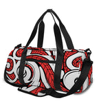 Maori Kowhaiwhai Tribal Polynesian Print Gym Bag