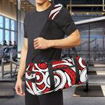 Maori Kowhaiwhai Tribal Polynesian Print Gym Bag