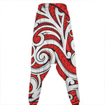 Maori Kowhaiwhai Tribal Polynesian Print Hammer Pants