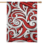 Maori Kowhaiwhai Tribal Polynesian Print House Flag