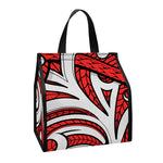 Maori Kowhaiwhai Tribal Polynesian Print Insulated Lunch Tote