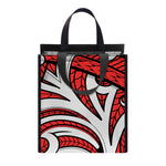 Maori Kowhaiwhai Tribal Polynesian Print Insulated Lunch Tote