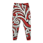Maori Kowhaiwhai Tribal Polynesian Print Jogger Pants