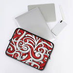 Maori Kowhaiwhai Tribal Polynesian Print Laptop Sleeve
