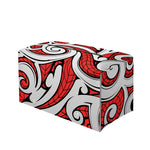 Maori Kowhaiwhai Tribal Polynesian Print Leather Tissue Box Cover