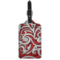 Maori Kowhaiwhai Tribal Polynesian Print Luggage Tag