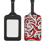 Maori Kowhaiwhai Tribal Polynesian Print Luggage Tag