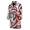 Maori Kowhaiwhai Tribal Polynesian Print Men's Bathrobe