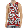 Maori Kowhaiwhai Tribal Polynesian Print Men's Muscle Tank Top