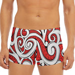 Maori Kowhaiwhai Tribal Polynesian Print Men's Short Boxer Briefs