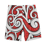 Maori Kowhaiwhai Tribal Polynesian Print Men's Sports Shorts