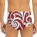 Maori Kowhaiwhai Tribal Polynesian Print Men's Triangle Swim Briefs