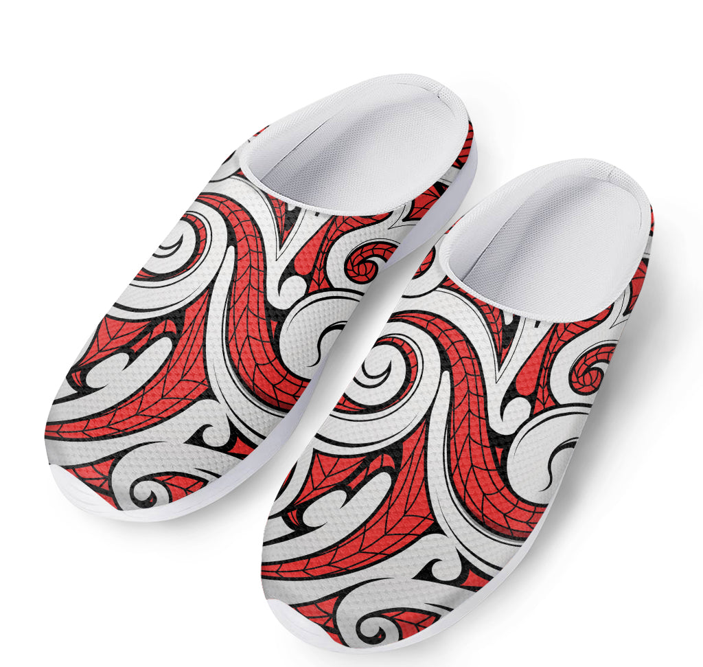 Maori Kowhaiwhai Tribal Polynesian Print Mesh Casual Shoes