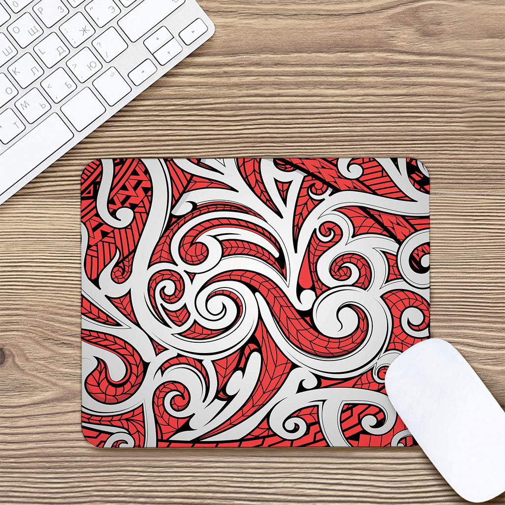 Maori Kowhaiwhai Tribal Polynesian Print Mouse Pad