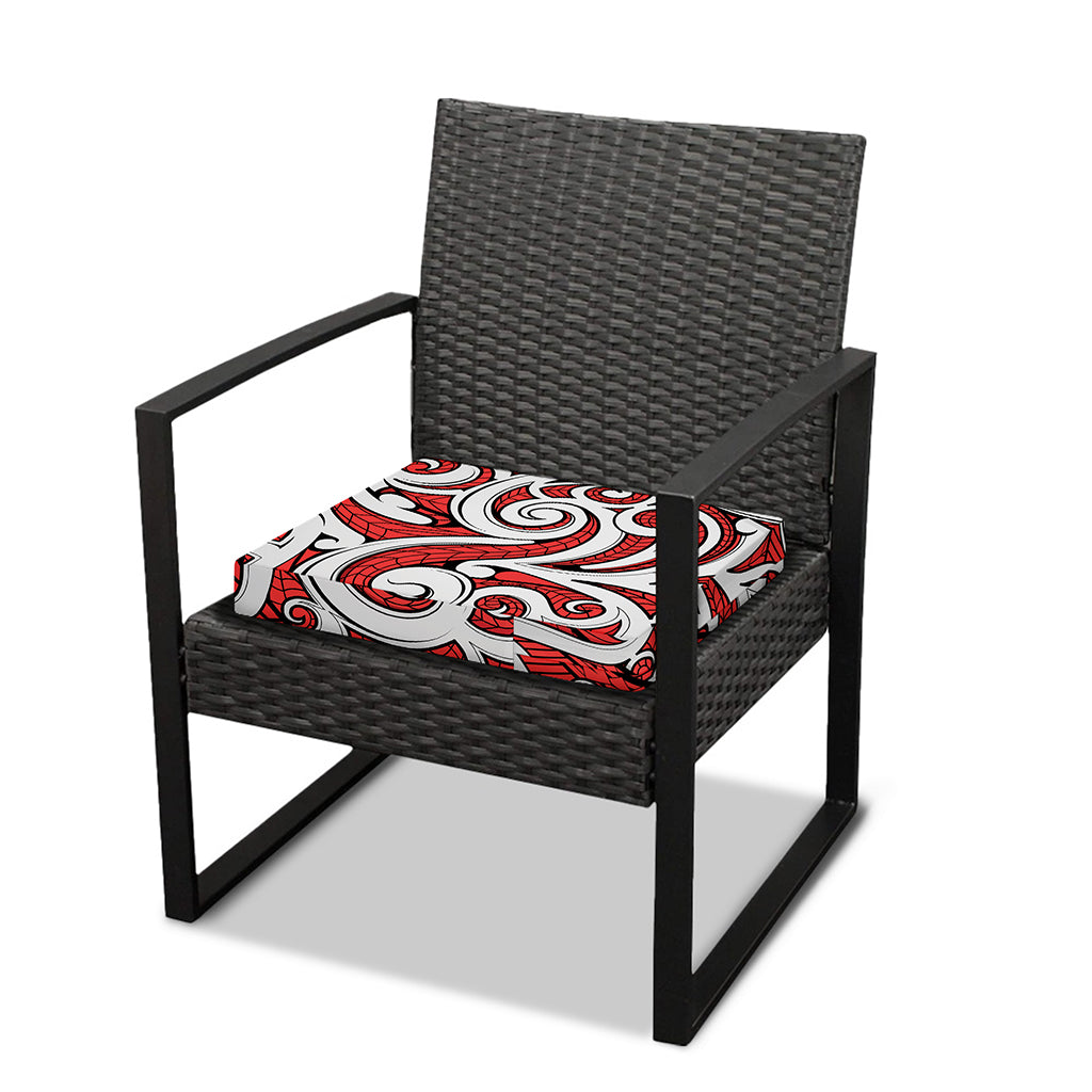 Maori Kowhaiwhai Tribal Polynesian Print Outdoor Seat Cushion Cover