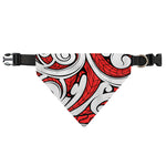 Maori Kowhaiwhai Tribal Polynesian Print Over The Collar Dog Bandana