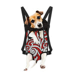 Maori Kowhaiwhai Tribal Polynesian Print Pet Carrier Backpack