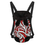 Maori Kowhaiwhai Tribal Polynesian Print Pet Carrier Backpack