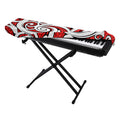 Maori Kowhaiwhai Tribal Polynesian Print Piano Keyboard Cover