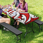 Maori Kowhaiwhai Tribal Polynesian Print Picnic Table Cover