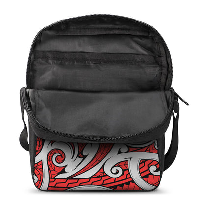 Maori Kowhaiwhai Tribal Polynesian Print Rectangular Crossbody Bag
