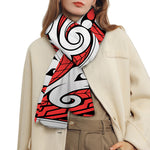 Maori Kowhaiwhai Tribal Polynesian Print Scarf