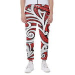 Maori Kowhaiwhai Tribal Polynesian Print Scuba Joggers