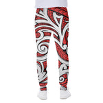 Maori Kowhaiwhai Tribal Polynesian Print Scuba Joggers