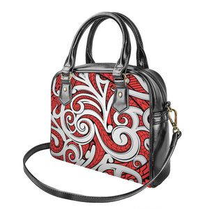 Maori Kowhaiwhai Tribal Polynesian Print Shoulder Handbag