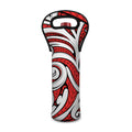 Maori Kowhaiwhai Tribal Polynesian Print Single Neoprene Wine Tote