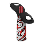 Maori Kowhaiwhai Tribal Polynesian Print Single Neoprene Wine Tote