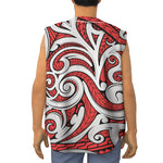 Maori Kowhaiwhai Tribal Polynesian Print Sleeveless Baseball Jersey