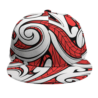 Maori Kowhaiwhai Tribal Polynesian Print Snapback Cap