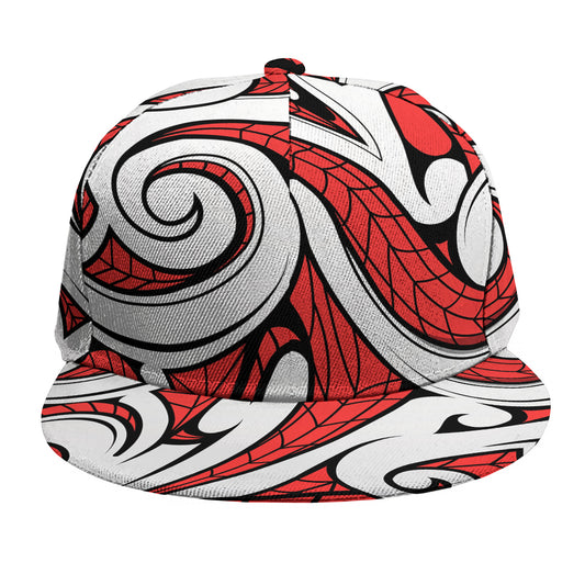 Maori Kowhaiwhai Tribal Polynesian Print Snapback Cap