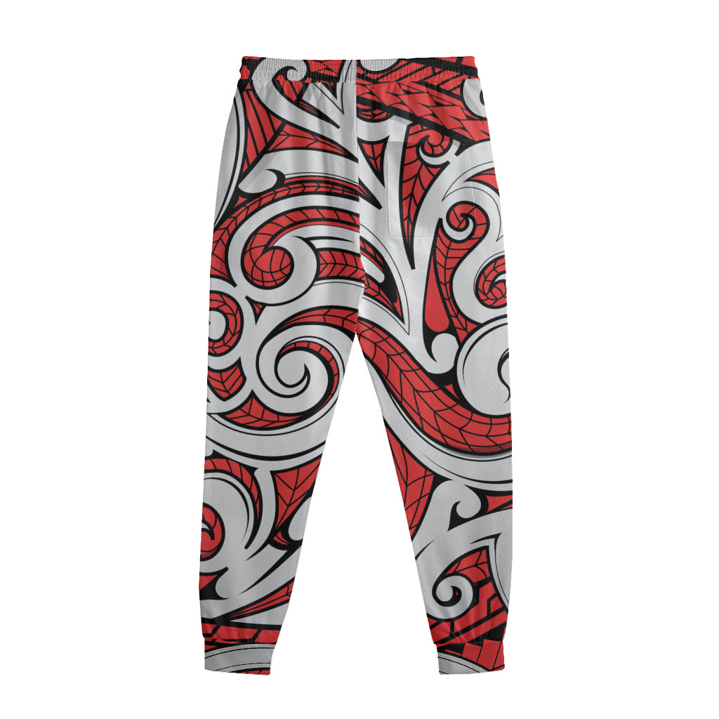 Maori Kowhaiwhai Tribal Polynesian Print Sweatpants