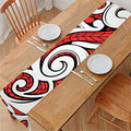 Maori Kowhaiwhai Tribal Polynesian Print Table Runner