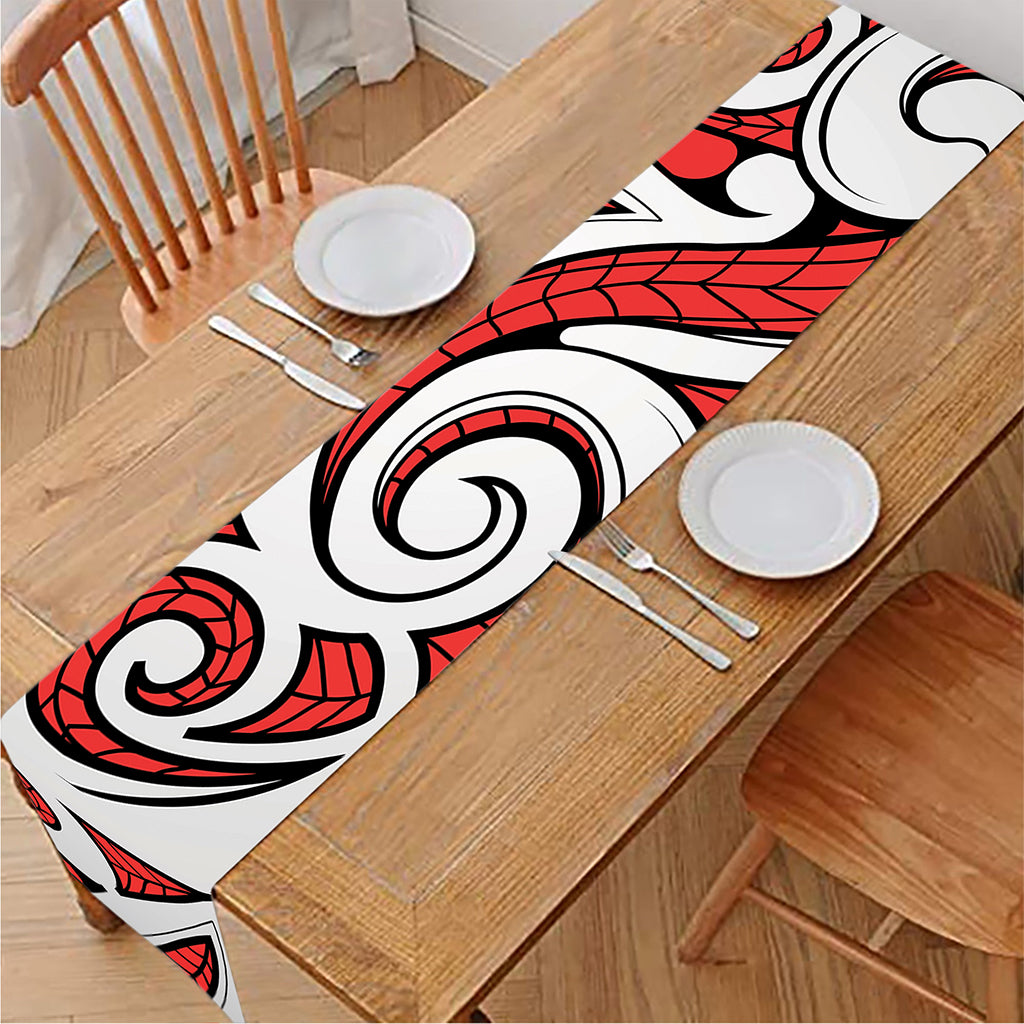 Maori Kowhaiwhai Tribal Polynesian Print Table Runner