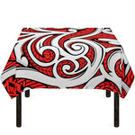 Maori Kowhaiwhai Tribal Polynesian Print Tablecloth